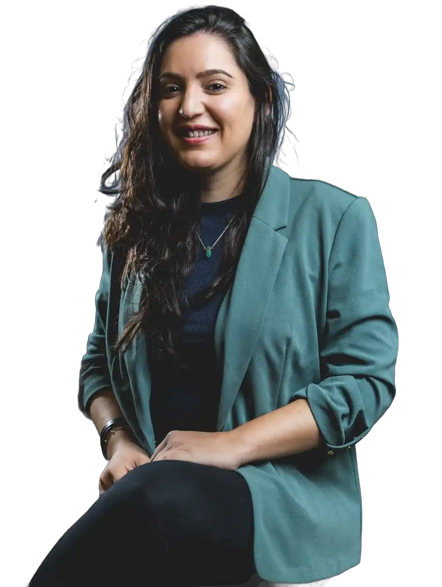 Daniela Campanholo sorrindo